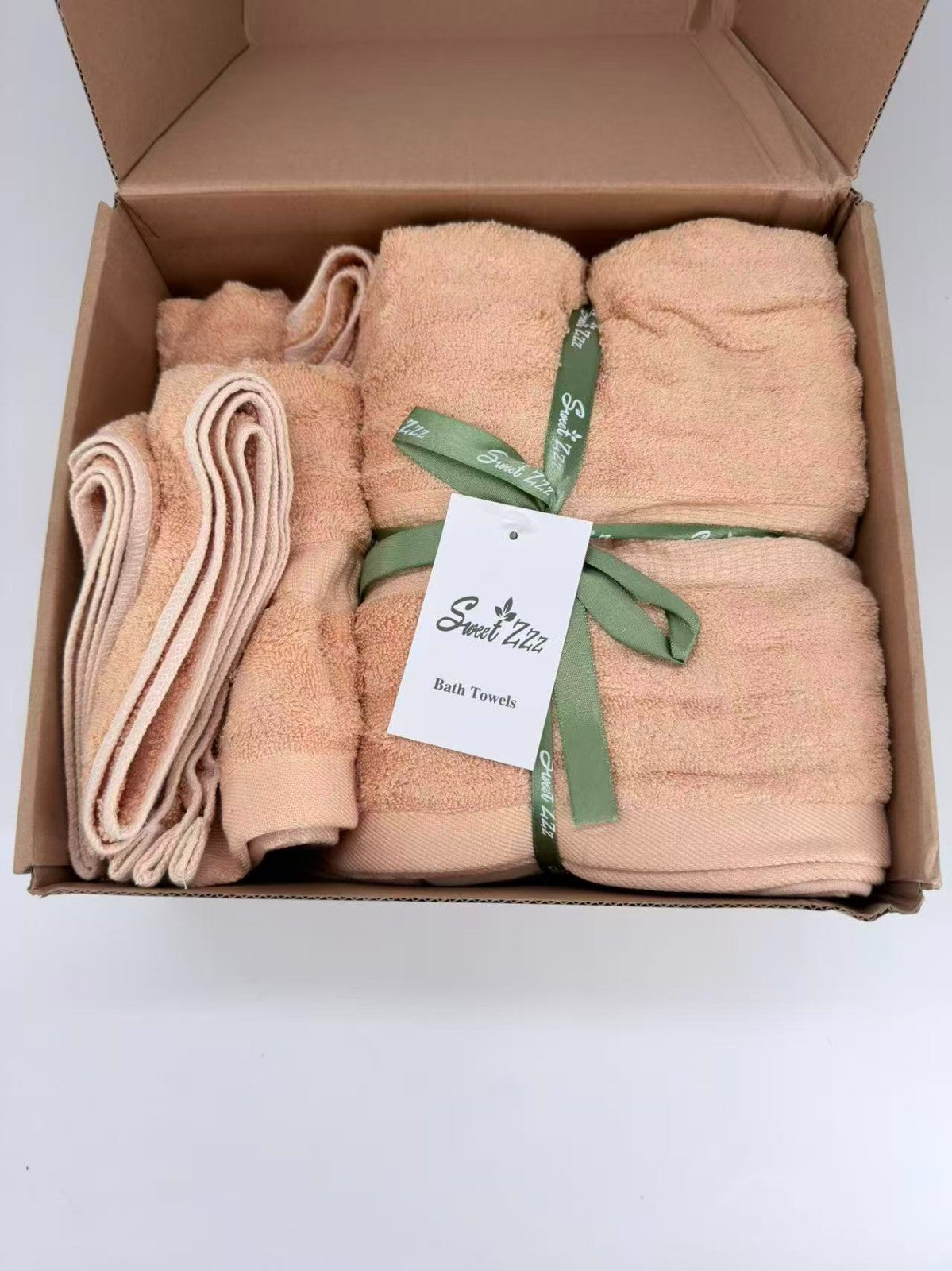 Sweet Zzz bath towels 6 pcs (brown)