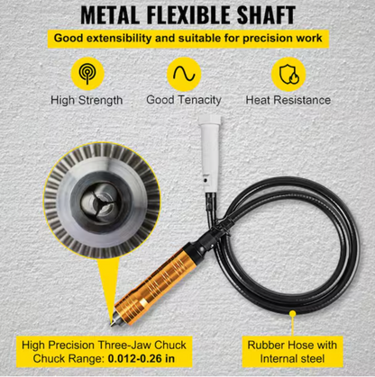 S-R Hanging Flex Shaft Corded Grinder 230-Watt Stepless with Foot Pedal Rotary