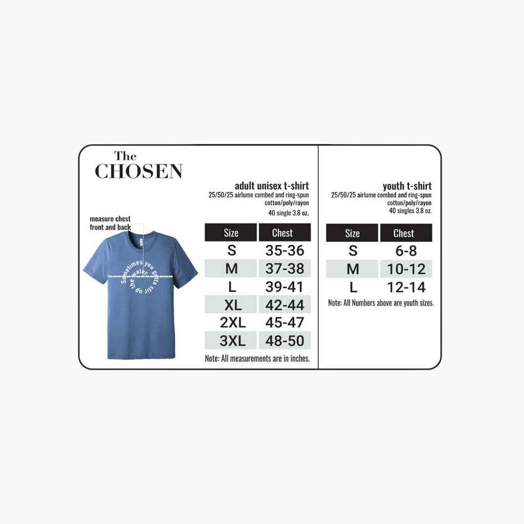 Stir Up The Water T-Shirt，Style: Youth，Size: M，Color:Blue