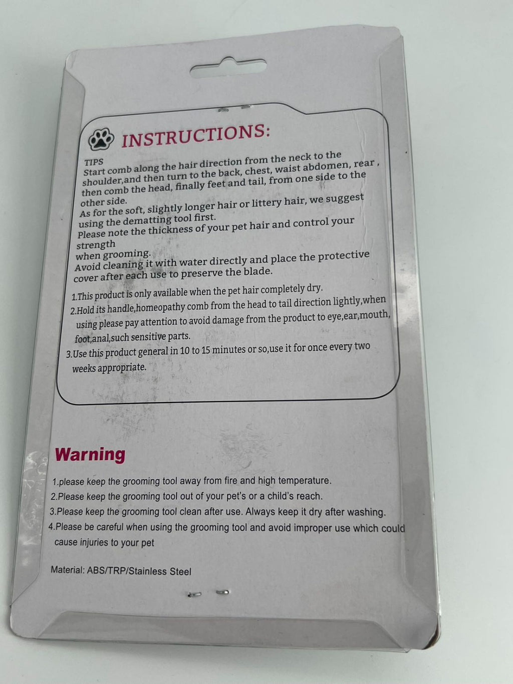 Pet Grooming Brush, Deshedding Tool for Dogs & Cats, Effectively Reduces