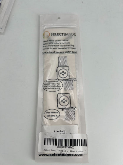 5  -Pack L  Purple  Loop Watch Bands 0.8 x 6.7 Inch   Fits 42mm/44mm/45mm