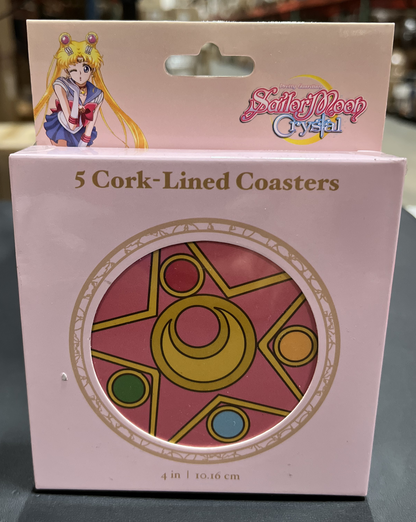 Sailor Moon Coffee Tea Cup Coasters 5 pieces Set