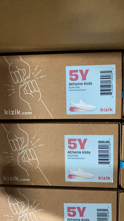 Kizik Athens Sunrise Womens Athletic Sneaker size 5Y