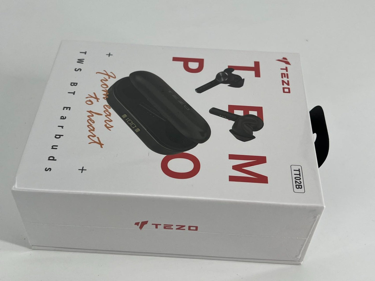 TEZO IPX8 TWS Wireless Bluetooth Earbuds Charge Case Built-in Mic Touch Control