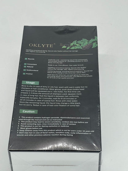 Black Hair Dye Shampoo Instant 3 in 1
