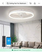 CEILING FAN LIGHT             Size: H 5"  ×D 19.7"