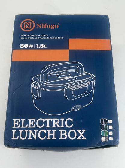 Nifogo Electric Lunch Box 1.5L Steel Container 80 W