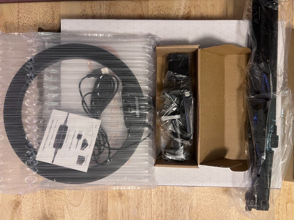 UBeesize 10" Selfie Ring Light with Tripod Stand Black, Ring Light Set,