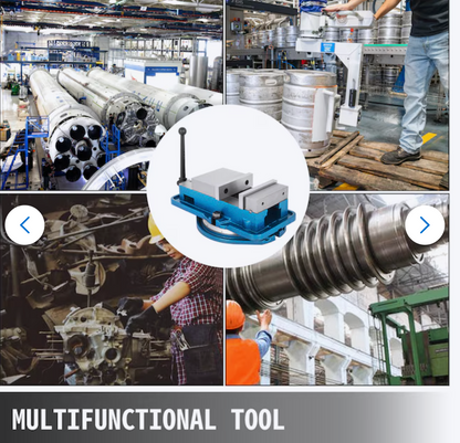 Heavy Duty Milling Vise 3 in. Bench Clamp Vise with 360 Degree Swiveling Base
