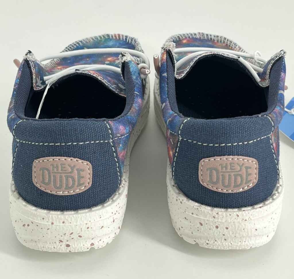 Youth Galaxy Blue Slip-On Boys Shoes Size : W3 / L7