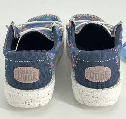 Youth Galaxy Blue Slip-On Boys Shoes Size : W3 / L7