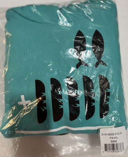 2+5=5000 P.O.H TEAL Hoodie SM