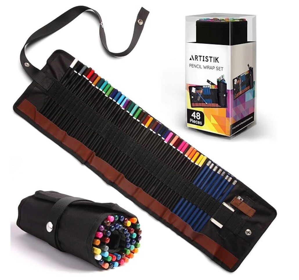 Colored Pencil Set - (47 Pieces) Vivid 3.5 mm Artist Grade Drawing & Sketching C
