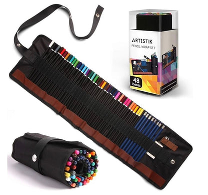 Colored Pencil Set - (47 Pieces) Vivid 3.5 mm Artist Grade Drawing & Sketching C