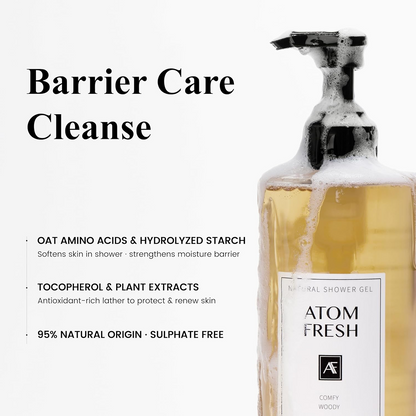 Comfy Woody Body Wash for Women, 16.94 fl oz Relaxing Spa Shower