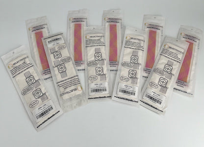 10-Pack  M  Champagne  Solid Loop Apple Watch Bands 0.8 x 6.6 Inch