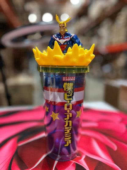 My Hero Academia All Might Tumbler With Straw Carnival Cup 20 oz Plastic Anime