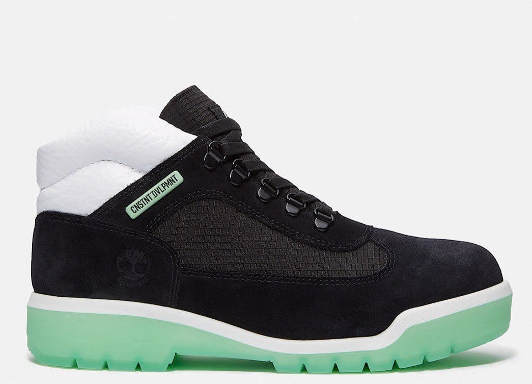 Timberland Men's CNSTNT: DVLPMNT WaterproofField Boot Black Suede/Green Size 10