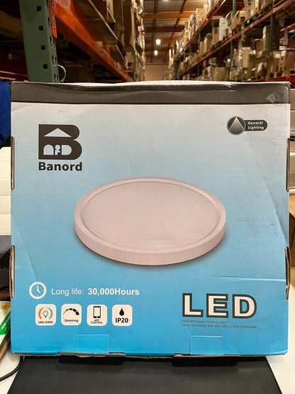 Banord 25W LED Ceiling Lights L15.5“x W15.5“x  H1”