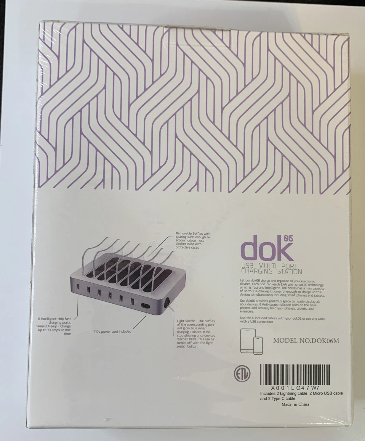 NEW Dok 06 Hercules Tuff Charging Dock Station DOK06M 6 Devices Universal USB
