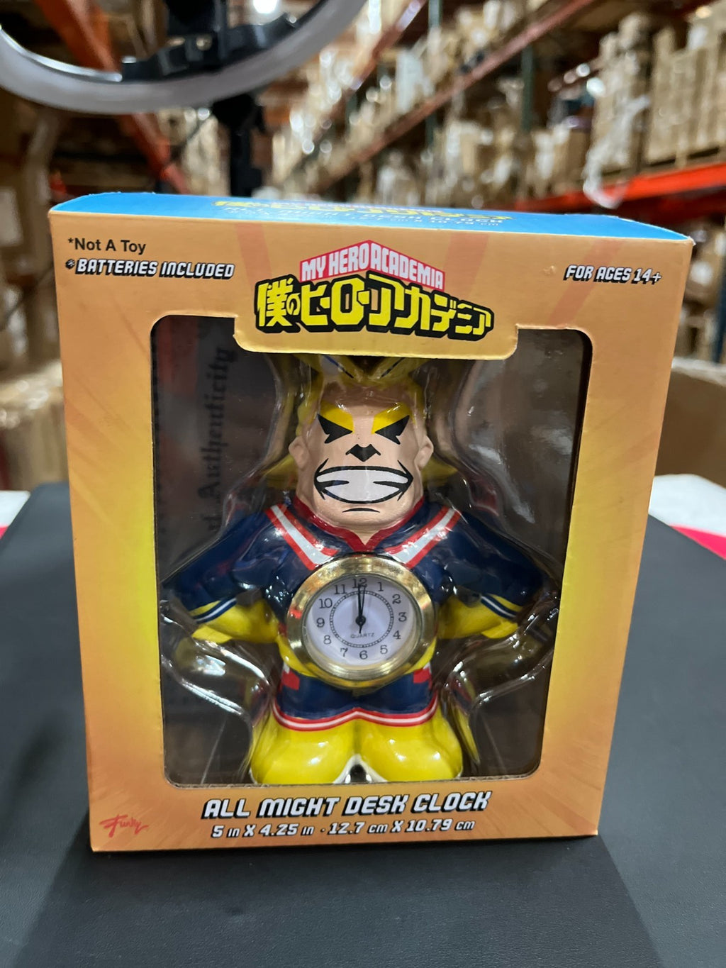 ALL MIGHT DESK CLOCK NEW