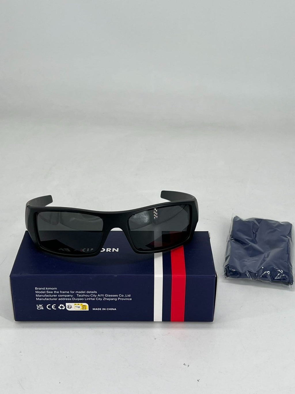 Sunglasses Wrap Around Polarized Womens Men Oval Fashion Sport Shad Black