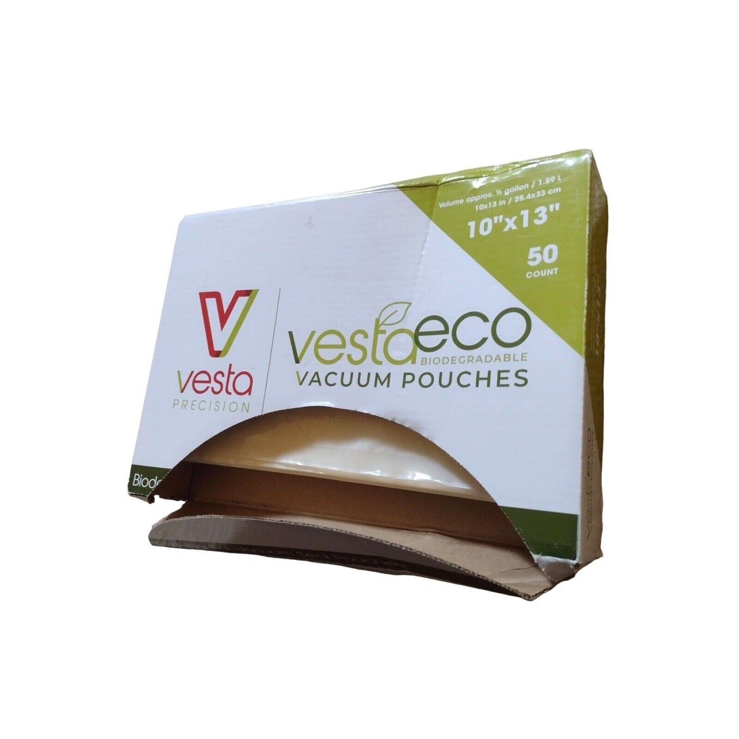 50 count 10 x 13 inch VestaEco Chamber Machine Vacuum Pouches