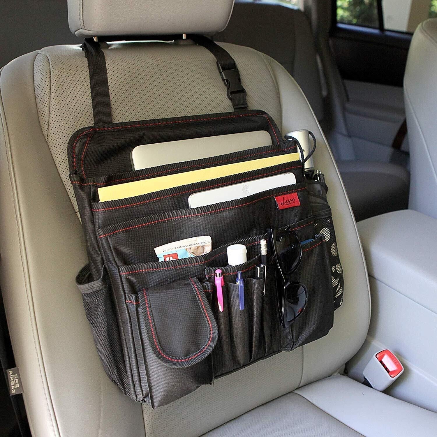 Car Organizer for Front Seat or Car Seat, Ultra-Durable, -Size-Fits-All Car S...