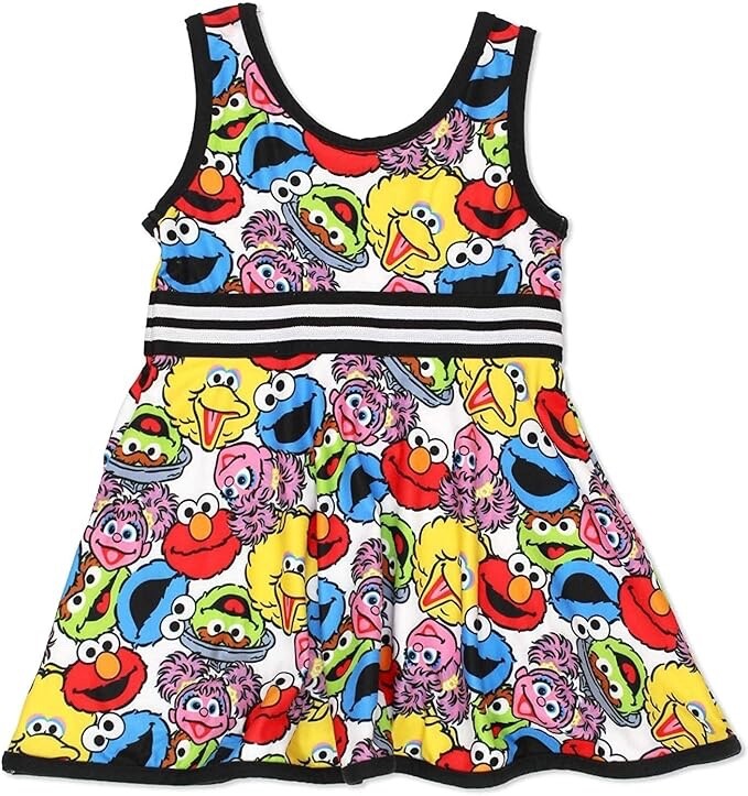 Sesame Street Girls Dress with Panties for Infant and Toddler – 18M