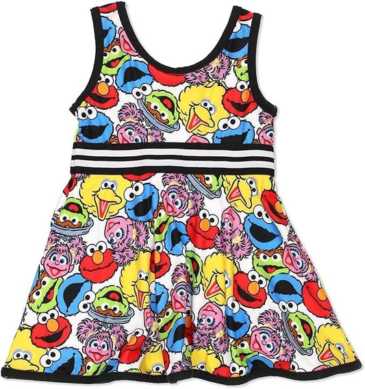 Sesame Street Girls Dress with Panties for Infant and Toddler – 18M