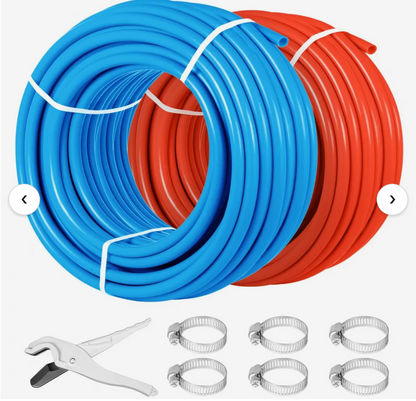 2 Rolls of 1/2 Inch X 300 Feet Tube Coil