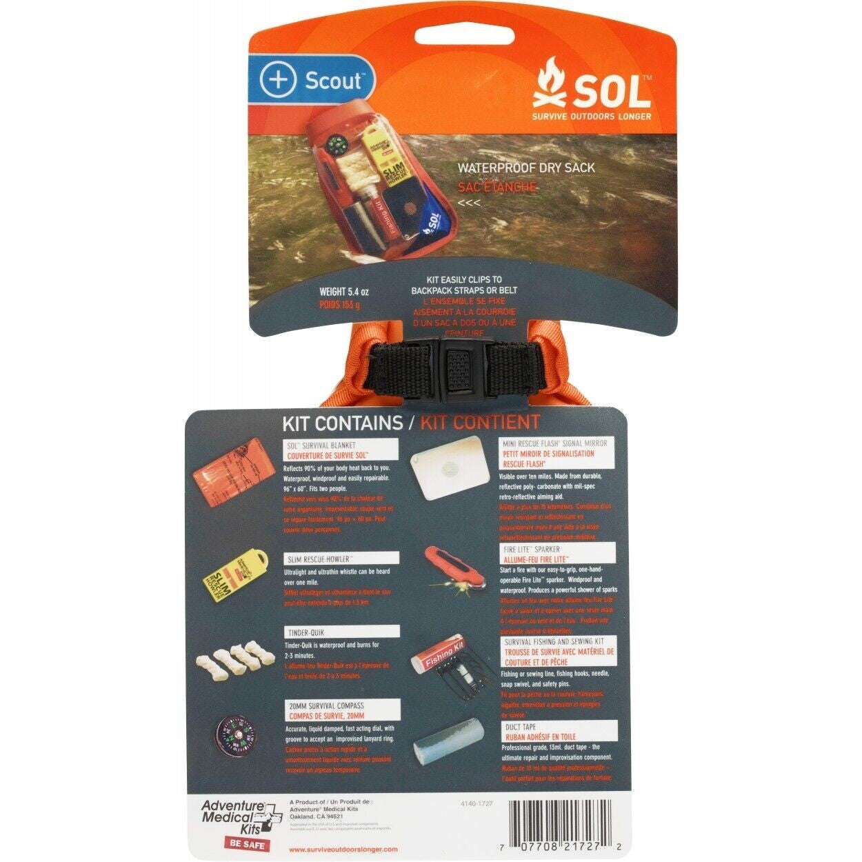 Survive Outdoors Longer Scout/ Free Anti-Diarrhea Pain Relief 6 Pills 0140-1727