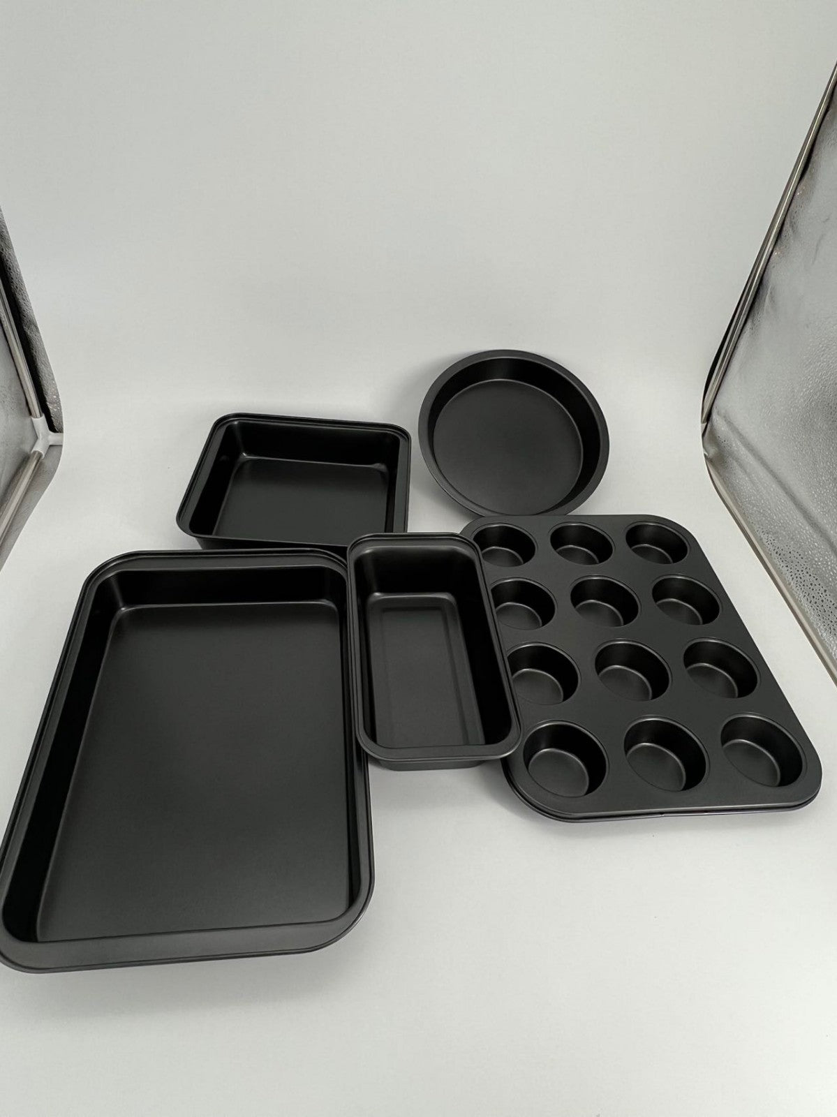5 Pieces Bakeware Set  Baking Pans Set with Cookie Sheet,Nonstick & Stackable