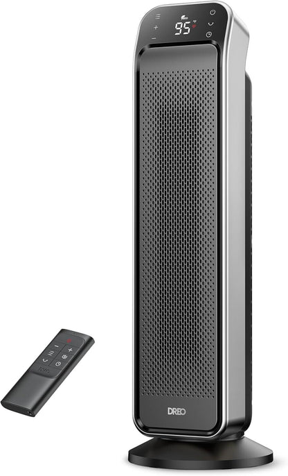 used-Fast Portable Room Heater with Remote and Thermostat, 3 Modes, Overheating