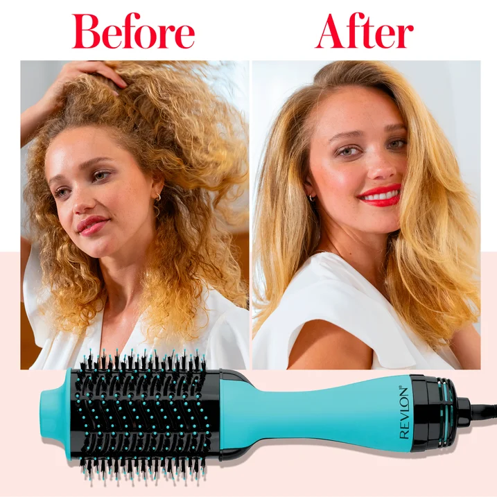 Ceramic Hair Dryer & Volumizer Hot Air Brush, Mint