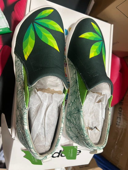 Andoze Shoes, Men’s Size12 Slip On, Green, New, Hemp