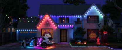 H6185-Car Interior LED Strip Lights – 4PCS (2×47.2in + 2×35.4in), 12V,