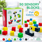 LITTLE PIPS TOYS 50 bloques magnéticos para niños [de 3 a 6 años] – Juego de bl