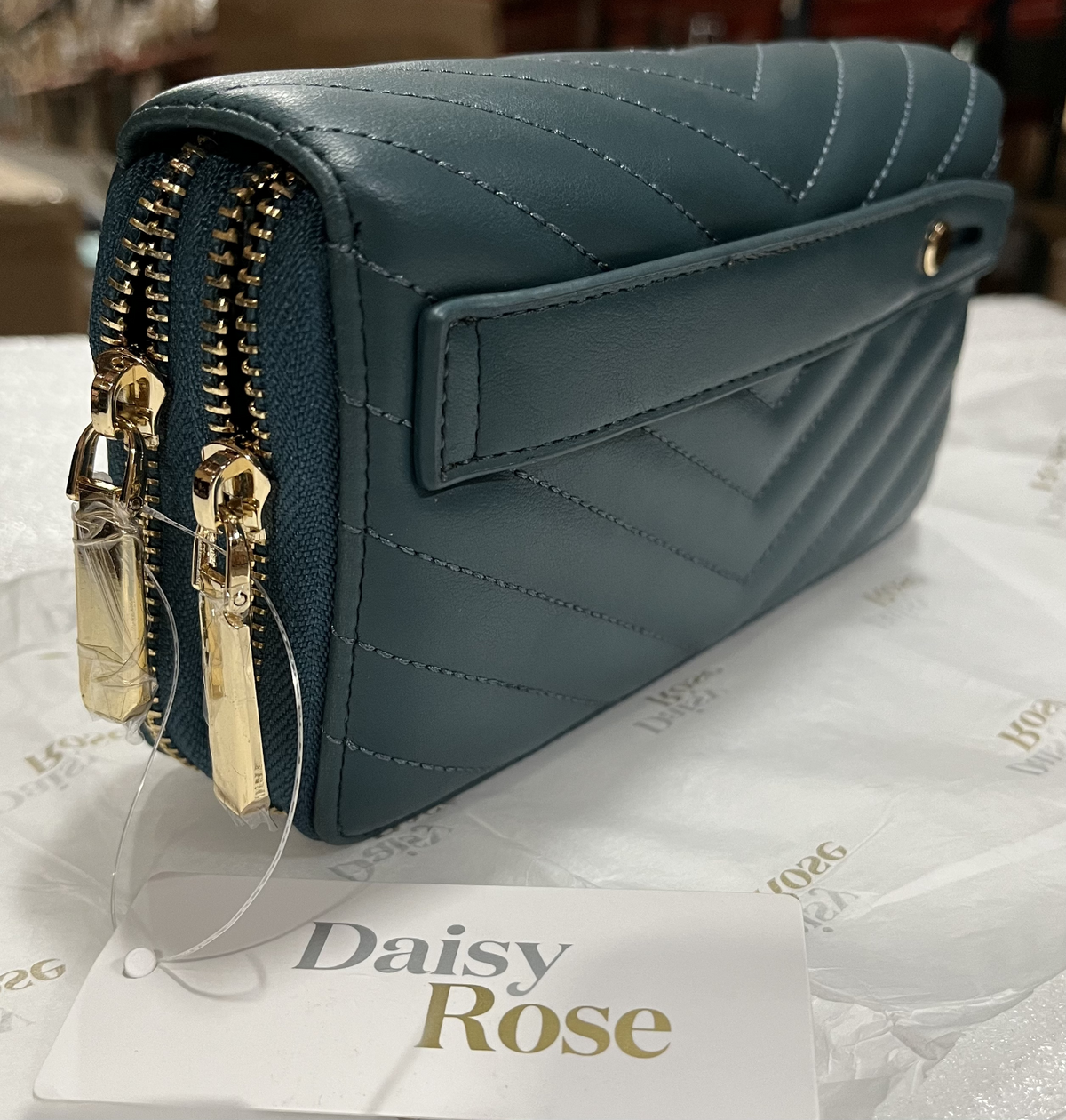 DUAL ZIPPER WALLET WITH HAND STRAP | RFID BLOCKING PROTECTION