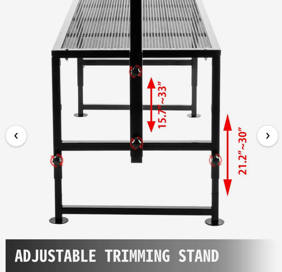 Animal Cutting Stand Vevor 51x23" Metal Base for Sheep Goats