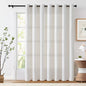 H.VERSAILTEX Linen Blackout Curtains 84 Inches Long 100% Blackout Thermal Insula