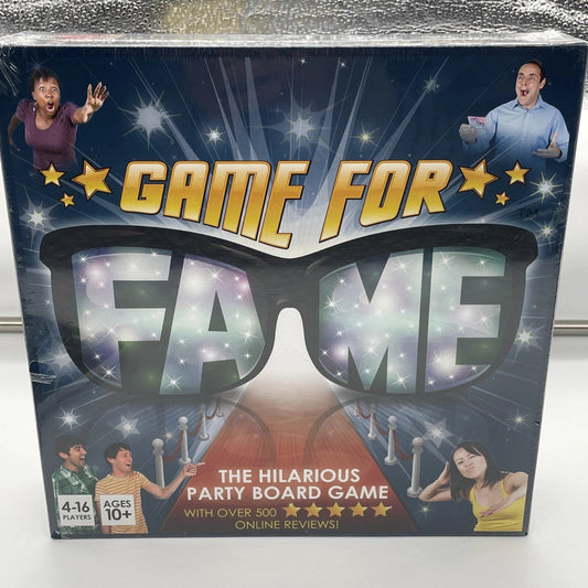 Game For Fame The Hilarious Party Board Game Ages 10+ 4-16 Players