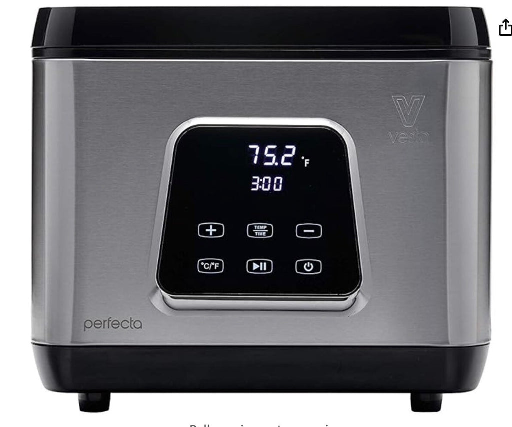 Sous Vide Water Oven by Vesta Precision- Perfecta Powerful Pump Design 10 Liter