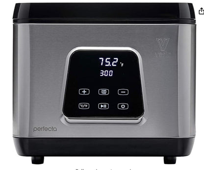 Sous Vide Water Oven by Vesta Precision- Perfecta Powerful Pump Design 10 Liter