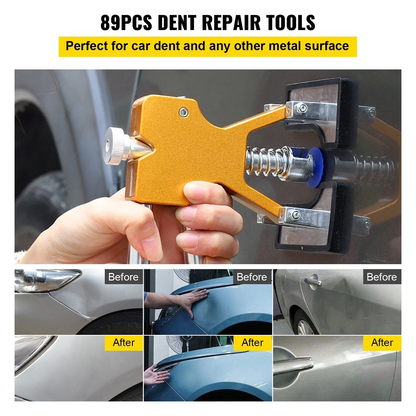 Dent Removal Tool 60 Pcs Puller and Lifter Dent Repair Kit Glue Puller Tabs Dent