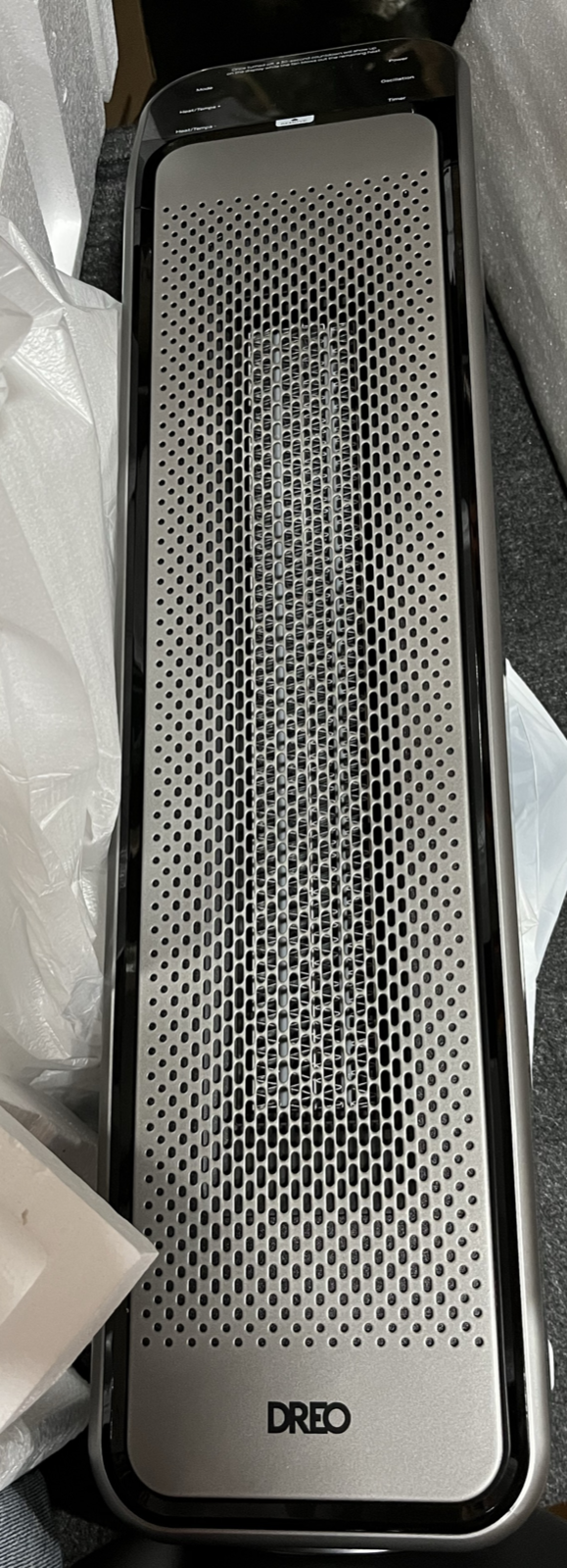 used-Fast Portable Room Heater with Remote and Thermostat, 3 Modes, Overheating