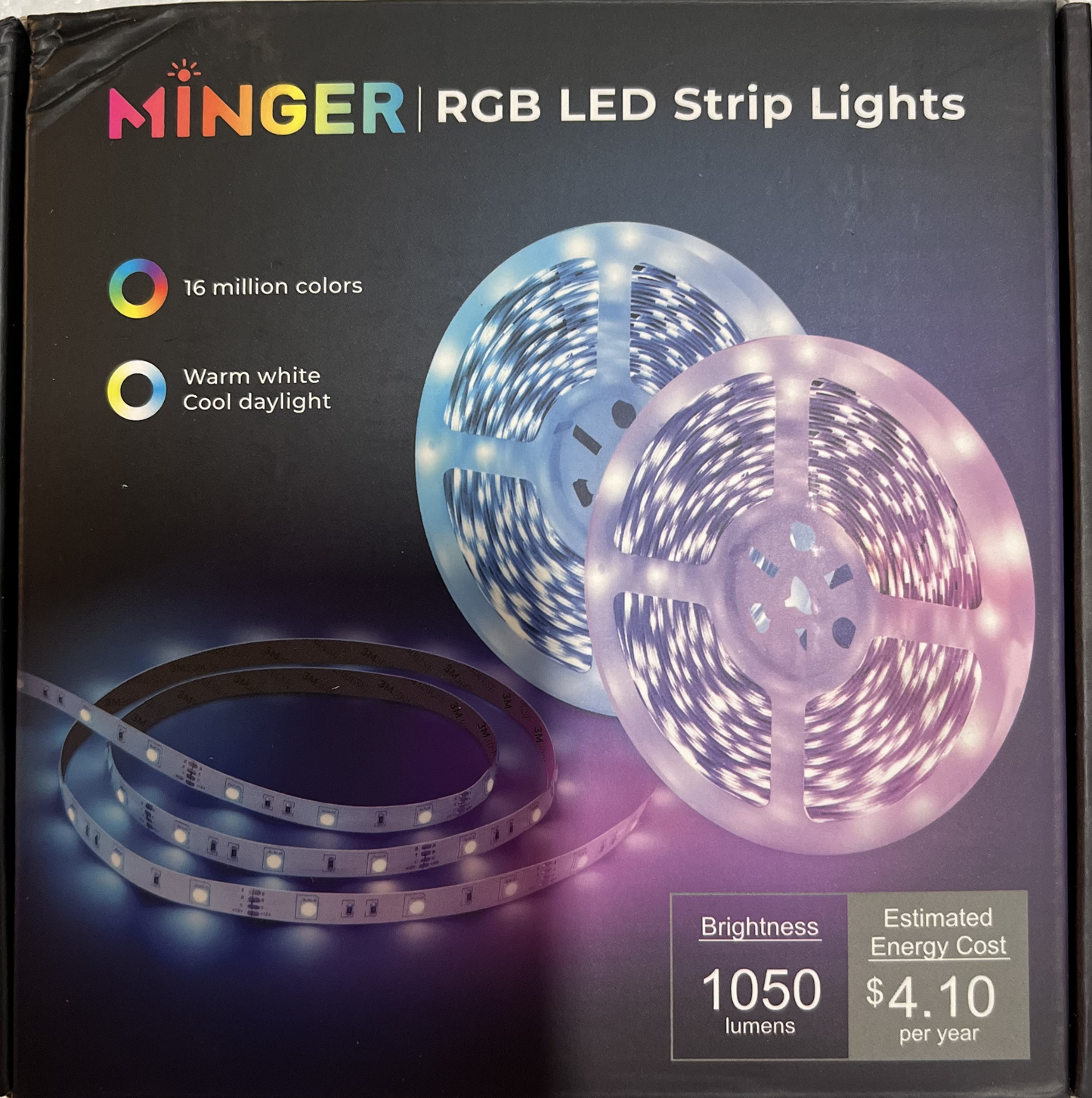 MINGER LED Strip Lights,,2x5M/2x16.4ft 36W H6139