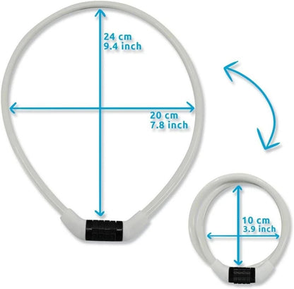 Bicycle Lock - White