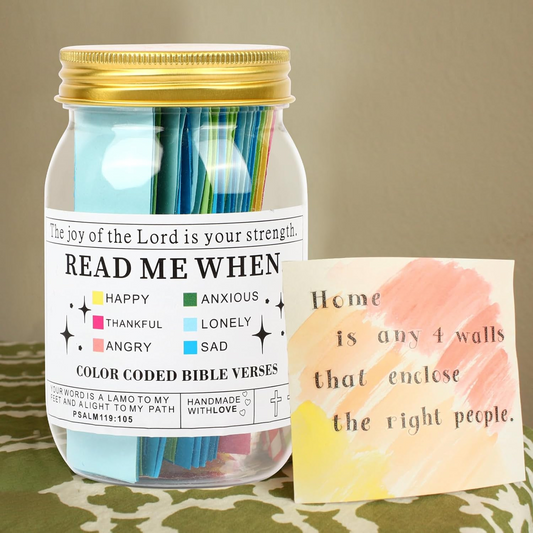 Uplifting Bible Verses in a Jar, Encouragement, and Inspiration for Daily Reflec
