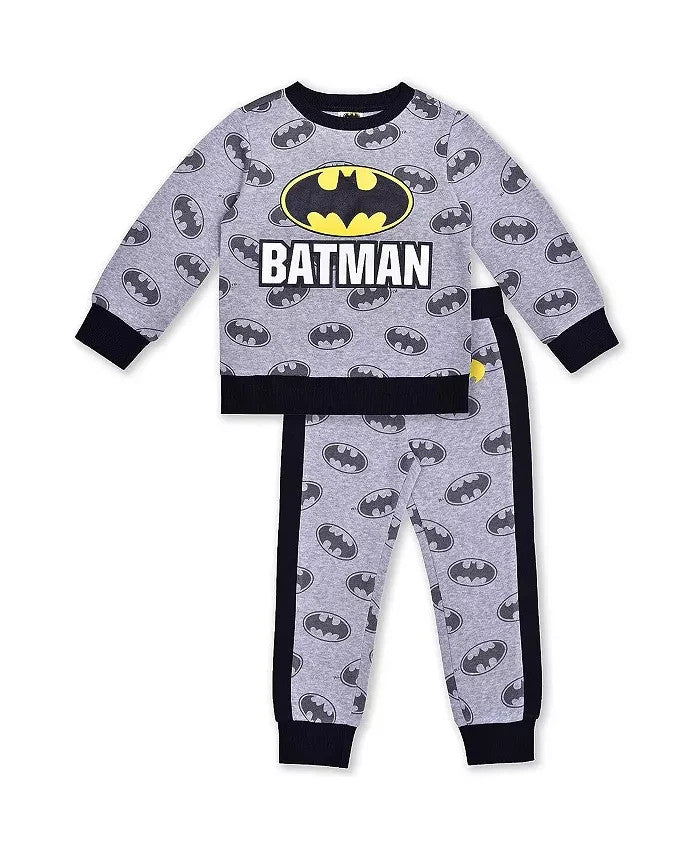 Boys 6 Batman Crewneck Sweatshirt Sweatpants Joggers Set Winter Superhero